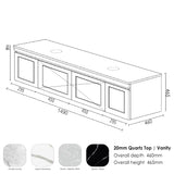 HAMPTON Mark II Wall Hung Vanity 1500mm Satin White