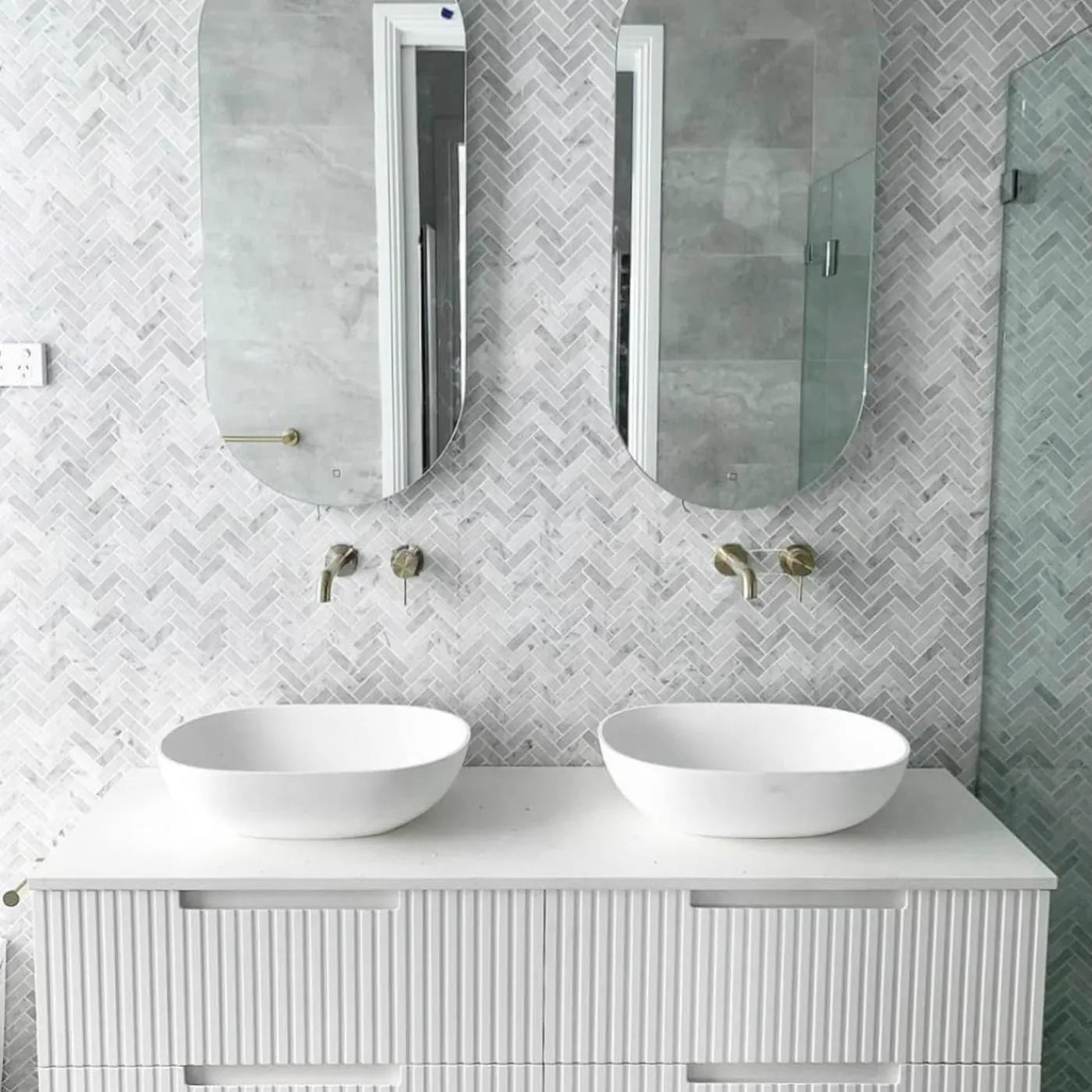 Vanity NOOSA Wall Hung 1500mm Satin White