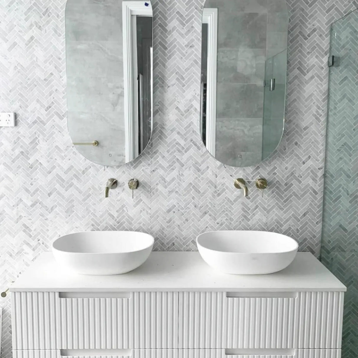Vanity NOOSA Wall Hung 1500mm Satin White