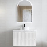 Vanity NOOSA Wall Hung 900mm Satin White