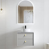 BOSTON Wall Hung Vanity 600mm Light Grey-Clearance