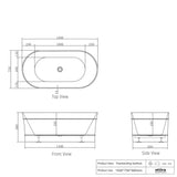 Coogee Freestanding Non-Overflow Bathtub