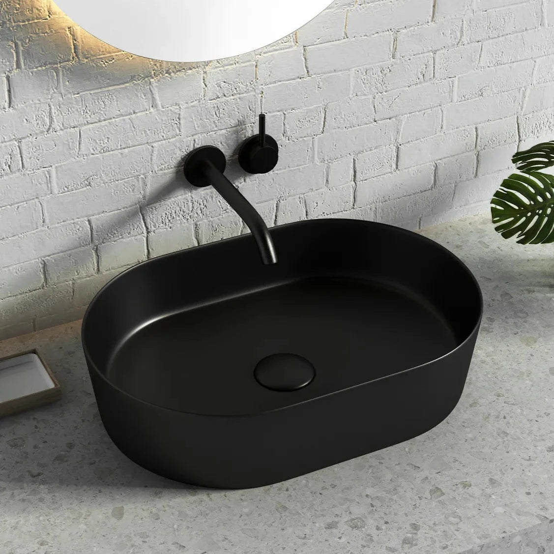 QUAY Matte Ceramic Basin (Oval: 500x340x120)