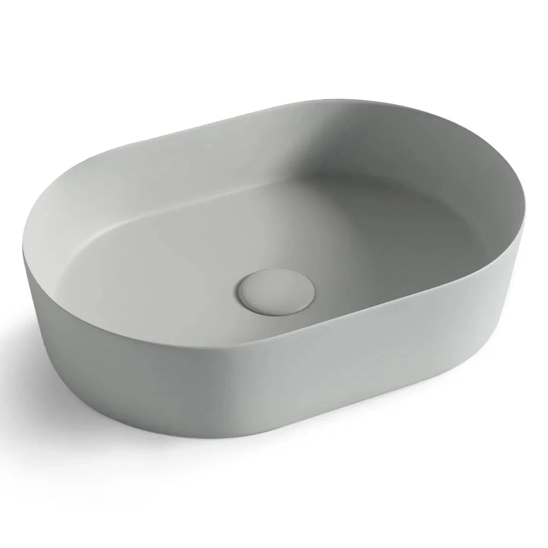QUAY Matte Grey Ceramic Basin (Oval: 500x340x120)