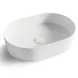 QUAY Gloss White Ceramic Basin (Oval: 500x340x120)