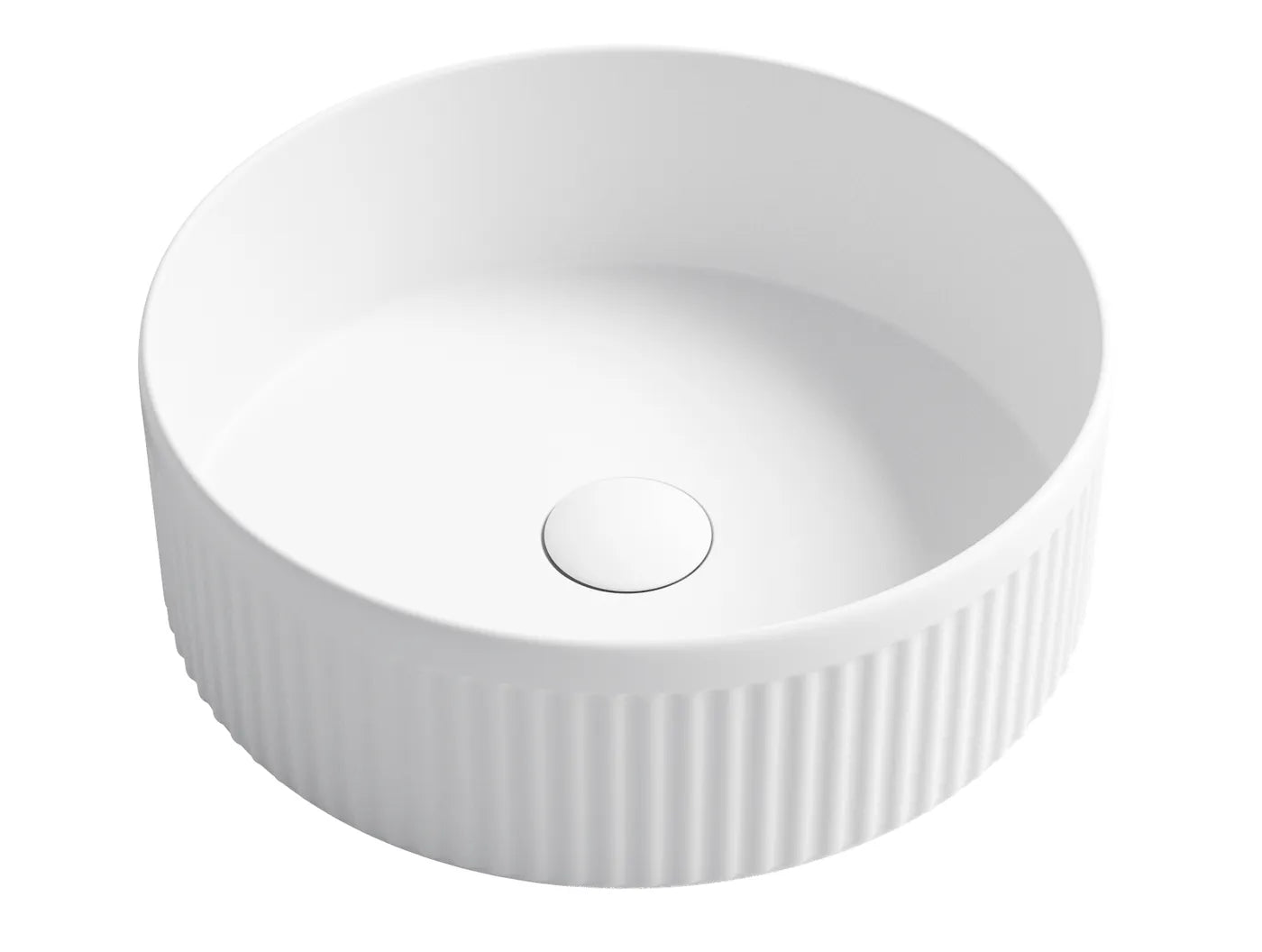 OXFORD Gloss White Basin 395mm (Round: 395x395x125)