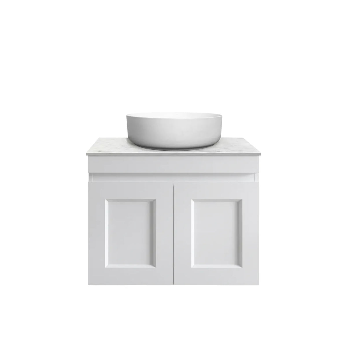 HAMPTON Mark II Wall Hung Vanity 600mm Satin White