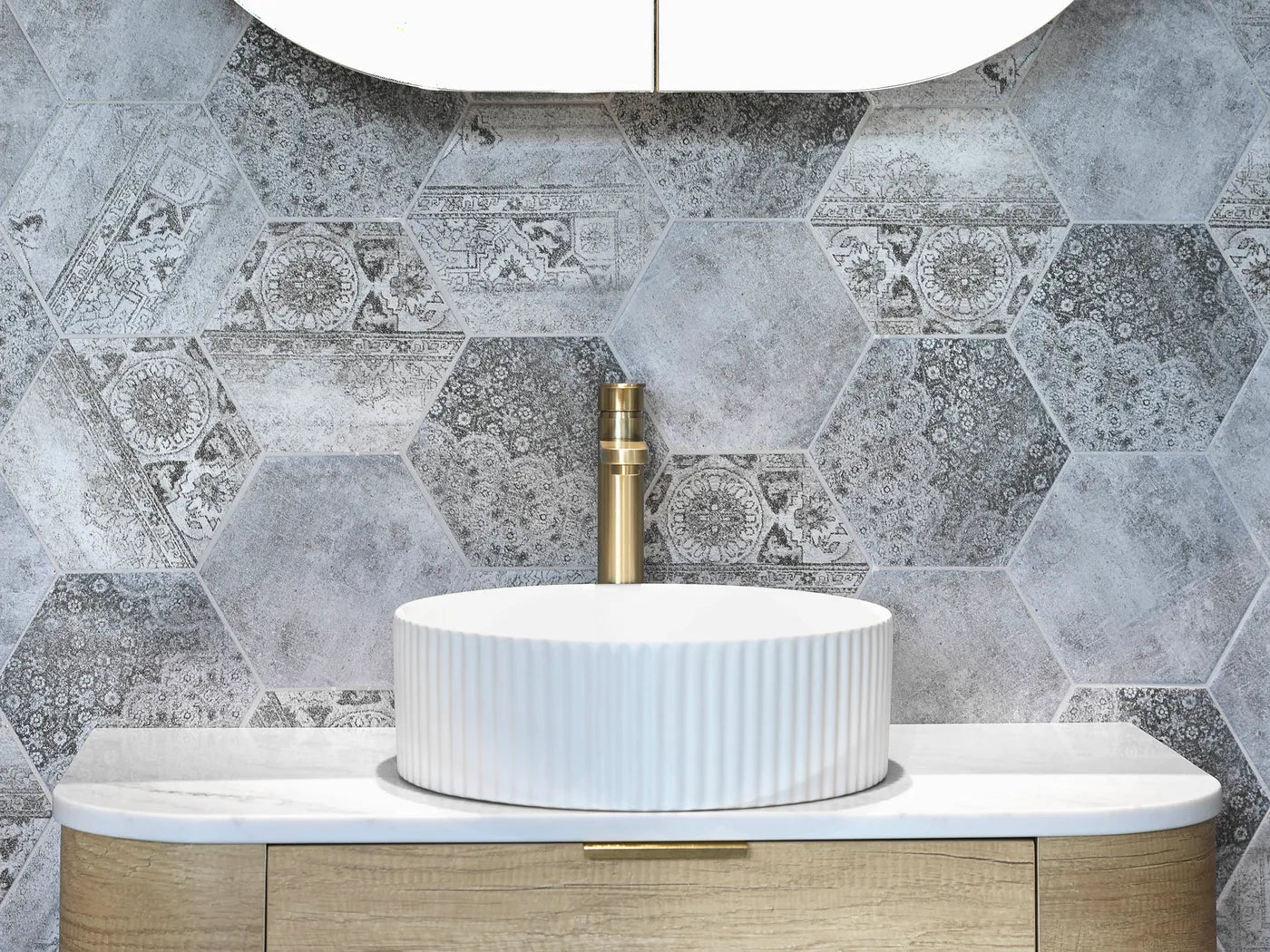 Marlo Round Matte White Basin