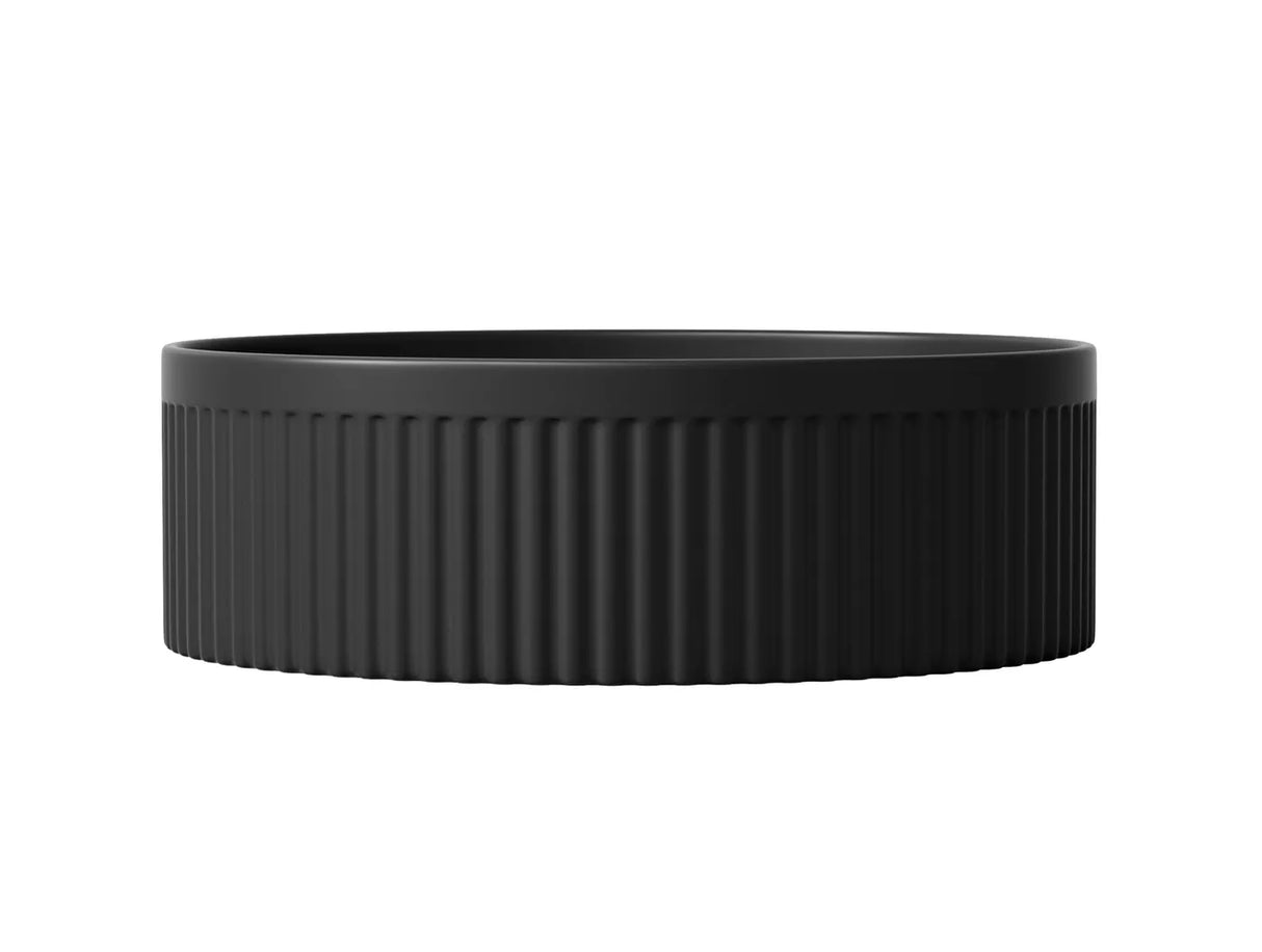 OXFORD Matte Black Basin (Round: 395x395x125)