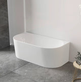 NOOSA Back to Wall MULTIFIT Bath with Overflow (1500mm / 1700mm)