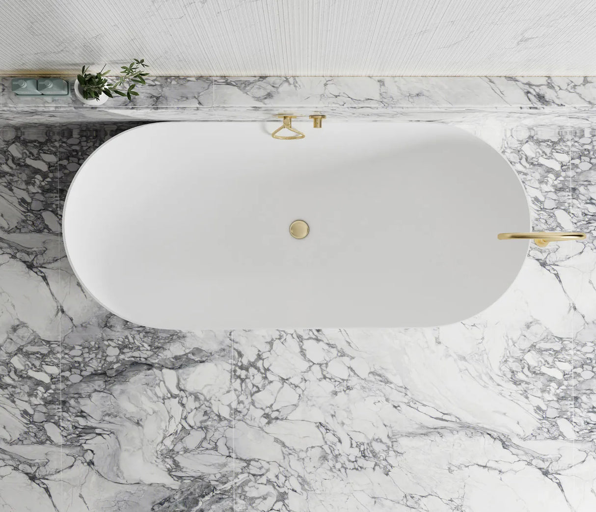 NOOSA Freestanding 1700/1500mm Non-Overflow Bathtub