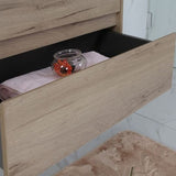 MAX MDF Wall Hung Vanity Max Oak (All Sizes)