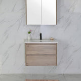MAX MDF Wall Hung Vanity Max Oak (All Sizes)