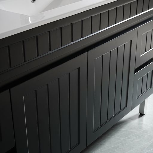 ACACIA SHAKER PVC Floor Vanity 1500 (Single/Double Bowl)