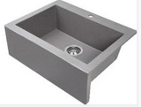 Laveo 490*580*220mm Grey Granite Stone Sink Single Bowl