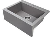 Laveo 490*580*220mm Grey Granite Stone Sink Single Bowl