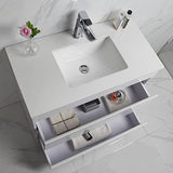 LEONA Freestanding Vanity Gloss White (All Sizes)