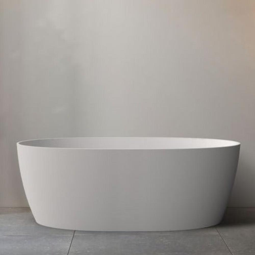 Delta Free Standing Bathtub with No-Overflow (Matte White) 1500/1700mm