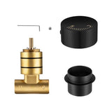 Round Progressive Wall Mixer Handle - Black
