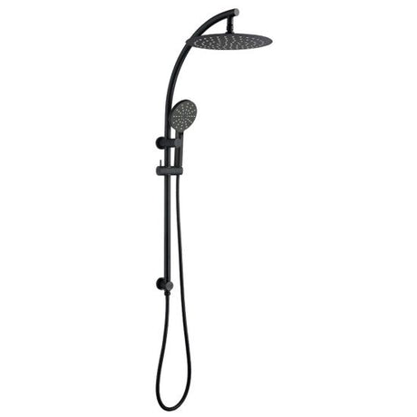 10'' Round Shower Station Top Inlet - Black