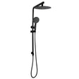10'' Right Angle Round Shower Station Top Inlet - Matte Black