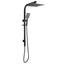 AQU 10" Square Shower Station Top Water Inlet - Black
