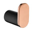 RUSHY Round Robe Hook - Black & Rose Gold