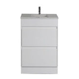 LEONA Freestanding Vanity Gloss White (All Sizes)