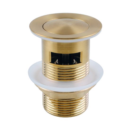 Pop Up Waste with Overflow Brushed Brass
