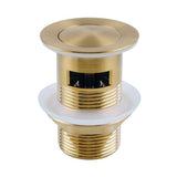 Pop Up Waste with Overflow Brushed Brass