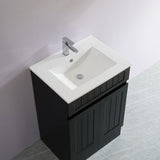 ACACIA SHAKER PVC Floor Vanity 600