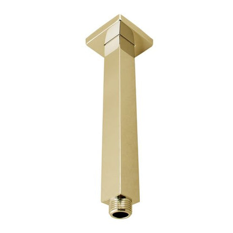 Cavallo Square Ceiling Shower Arm 200mm - Brushed Brass