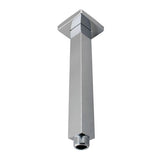 Cavallo Square Ceiling Shower Arm 200mm - Brushed Nickel