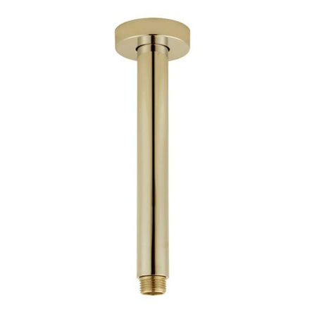 Pentro Round Ceiling Shower Arm 200mm - Brushed Brass
