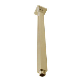 Cavallo Square Ceiling Shower Arm 400mm - Brushed Brass