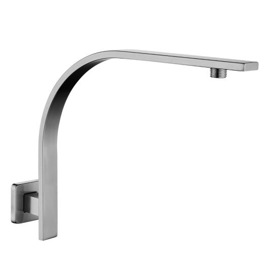 Cavallo Gooseneck Wall Mounted Shower Arm - Brushed Nickel