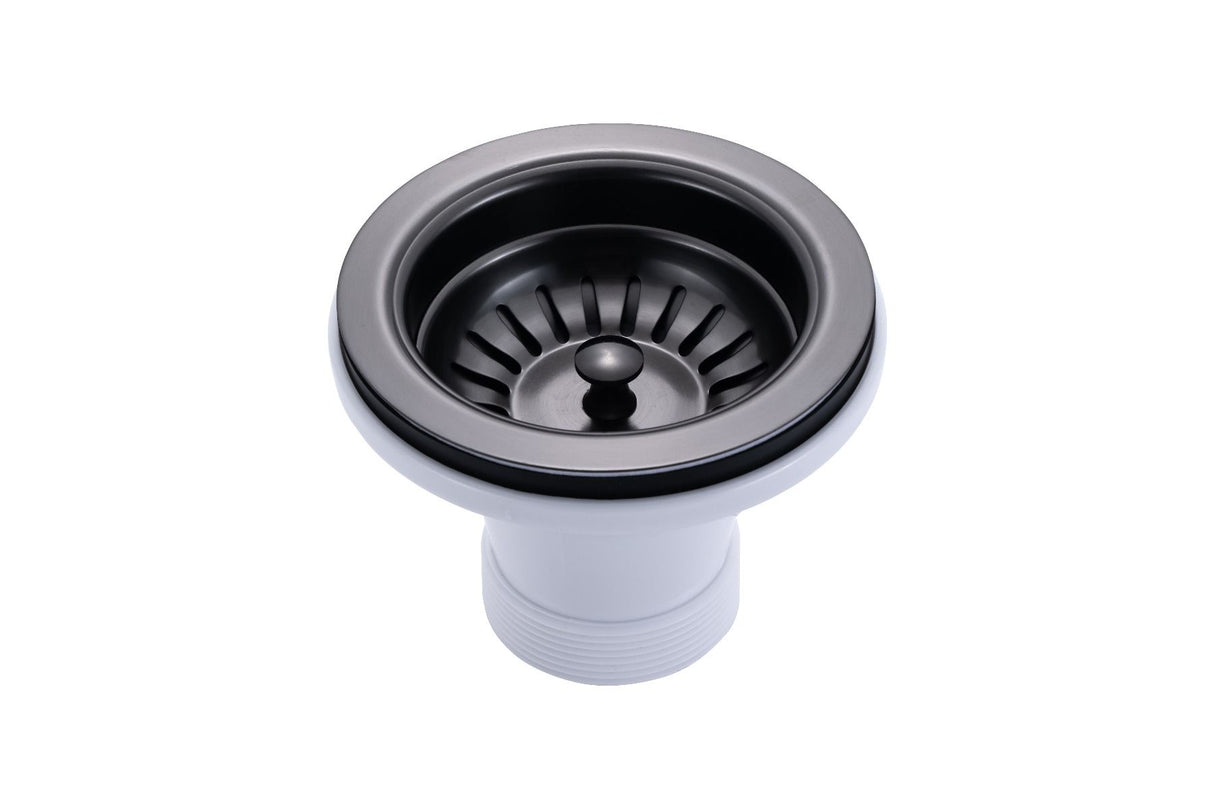 Gunmetal Stainless Steel PVD Double Bowl Kitchen Sink (820x457x230)