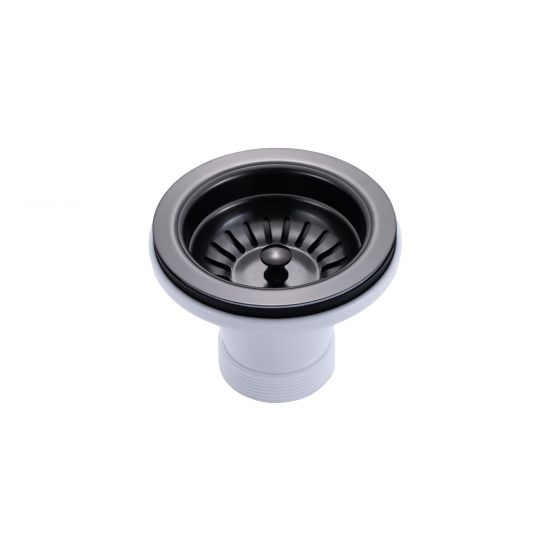 Gunmetal Stainless Steel PVD Single Bowl Kitchen Sink (390x450x215)