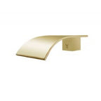 Esperia Square Bath Spout - Brushed Brass