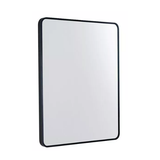 Poseidon Backlit LED Rectangle Framed Mirror 610x810mm - Matte Black