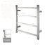 Square Electric Heated Towel Rack 4 Bars - Chrome