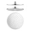Pentro 250mm Solid Brass Round Rainfall Shower Head - Chrome