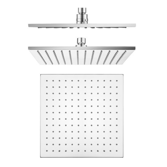 Cavallo 250mm Soild Brass Shower Head - Chrome