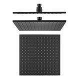 Cavallo 250mm Soild Brass Shower Head - Matte Black