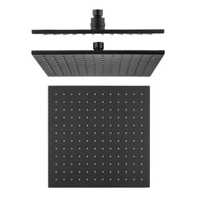 Cavallo 250mm Soild Brass Shower Head - Matte Black