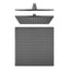 Cavallo 250mm Soild Brass Shower Head - Brushed Gun Metal
