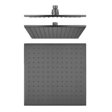 Cavallo 250mm Soild Brass Shower Head - Brushed Gun Metal