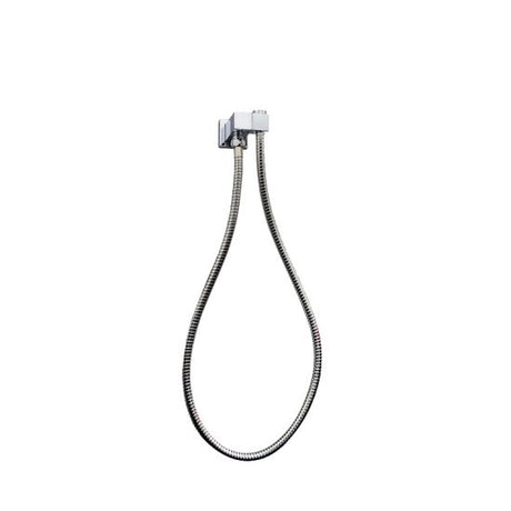 Esperia Square Shower Holder Wall Connector Hose - Chrome