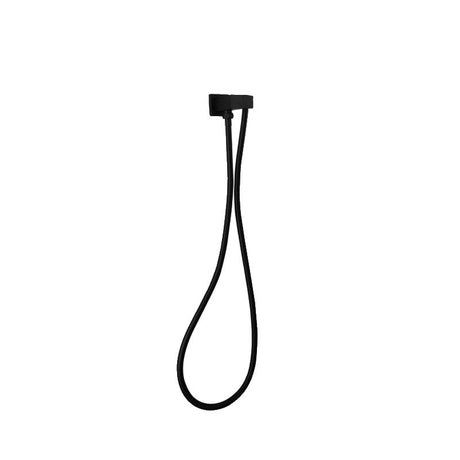 Esperia Square Shower Holder Wall Connector Hose - Matte Black