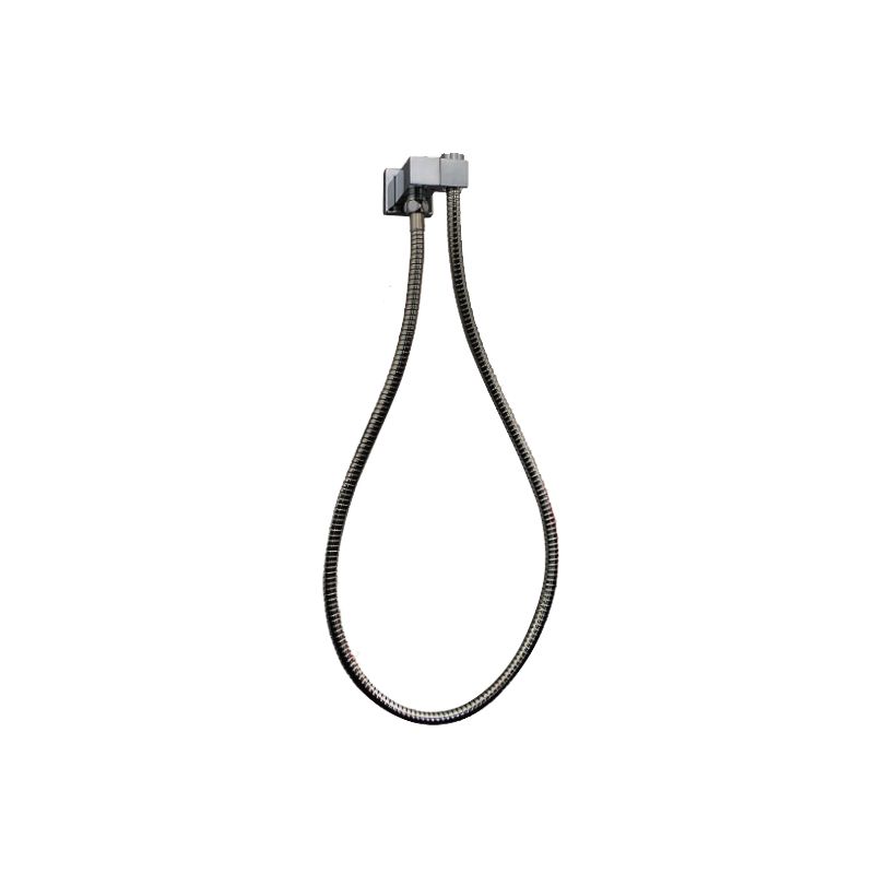 Esperia Square Shower Holder Wall Connector Hose - Brushed Nickel